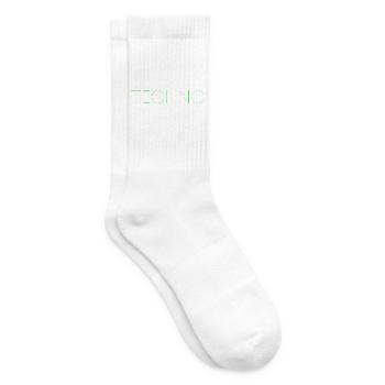 Techno Musik Schriftzug - Tennissocken - Weiß - Rechts