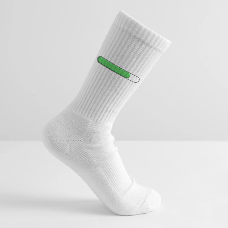 Jauge moyenne Vert (trois quart) Chaussettes de tennis