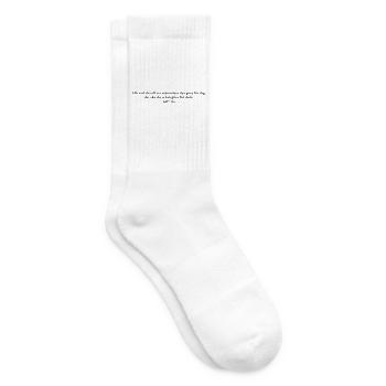 Everything you want others to do for you - Tennis socks - white - Right