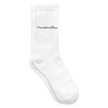 Special Edition Hashtag Saying Shirt - Tennis socks - white - Right