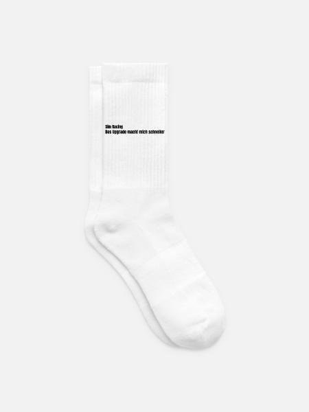 Das Upgrade macht mich schneller - Tennissocken - Weiß