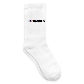 J’adore Cannes France - Chaussettes de tennis - blanc - Droite