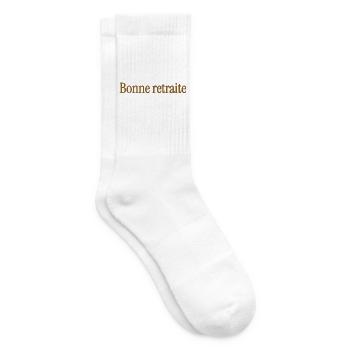 RUHESTAND. RUHESTAND. PENSIONIERT. RUHESTAND - Tennissocken - Weiß - Rechts