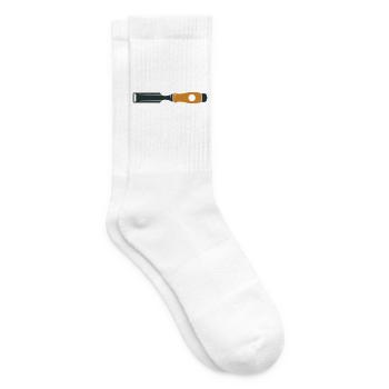 Stechbeitel Werkzeug Icon - Tennissocken - Weiß - Rechts
