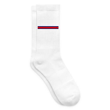 Cool minimalism color explosion - Tennis socks - white - Right