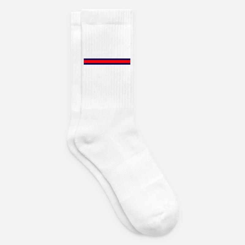 Kühler Minimalismus Farbexplosion - Tennissocken - Weiß