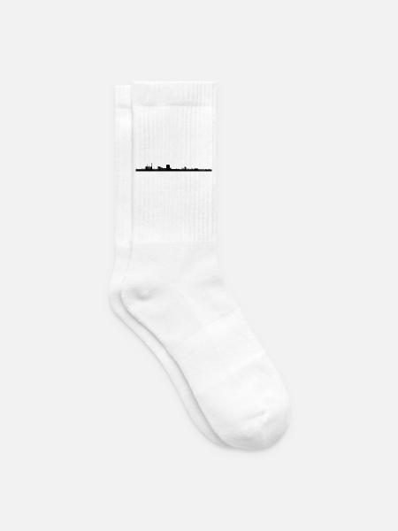 Hannover Skyline "Hannover Linden" - Tennissocken - Weiß