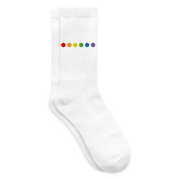 rainbow balls LGBT lgbtqi queer lgbt csd tshirt - Tennissocken - Weiß - Rechts