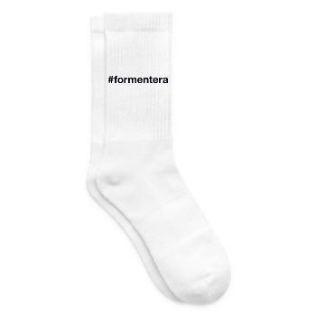 FORMENTERA Spanien Spain Hashtag - Tennissocken - Weiß - Rechts