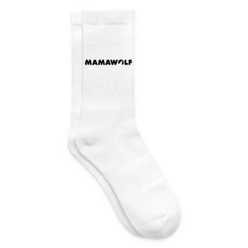 Mamawolf Schriftzug - Tennissocken - Weiß - Rechts