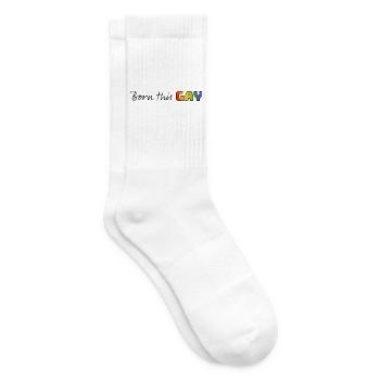 Rainbow né ce gay - Chaussettes de tennis - blanc - Droite