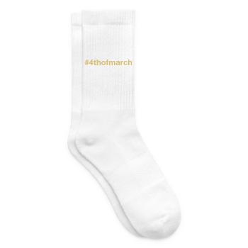 born on March 4 Birthday birthday - Tennis socks - white - Right