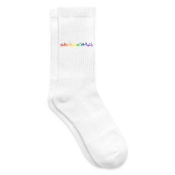 Das Leben ist bunt. - Tennissocken - Weiß - Rechts