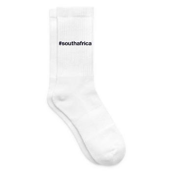 SOUTH AFRICA Hashtag Südafrika - Tennissocken - Weiß - Rechts