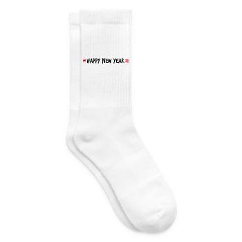 ALLES GUTE ZUM NEUEN JAHR. BESTE WÜNSCHE. SILVESTER - Tennissocken - Weiß - Rechts