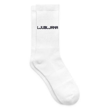 LJUBLJANA Slovenia Slowenien - Tennis socks - white - Right