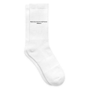Schwarze Laune – Dunkler Humor - Tennissocken - Weiß - Rechts