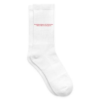 Farbenfroher abstrakter Kunstdruck für Kleidung - Tennissocken - Weiß - Rechts