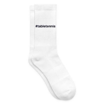 Table Tennis Tischtennis Hashtag - Tennis socks - white - Right