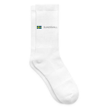 Sweden Flag - Sundsvall - Sverige - Schweden - Tennissocken - Weiß - Rechts