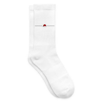 Chapeau du Père Noël - Chaussettes de tennis - blanc - Droite