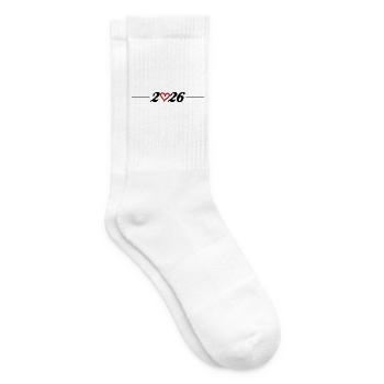 Année du Cœur 2026 - Chaussettes de tennis - blanc - Droite