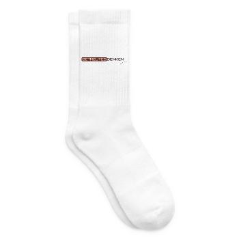 Betreutes Denken, aber nicht mit mir.  - Tennissocken - Weiß - Rechts
