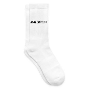 Malle 2026 Mallorca - Tennis socks - white - Right