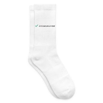 ICH BIN KEIN ROBOTER! (ES) - Tennissocken - Weiß - Rechts