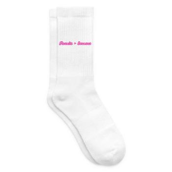 Résultats > Excuses | Dicton motivant - Chaussettes de tennis - blanc - Droite