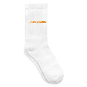 Code Oranje - Nederland - Netherlands Niederlande - Tennissocken - Weiß - Rechts