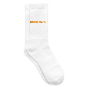 Code Oranje - Nederland - Netherlands Niederlande - Tennissocken - Weiß - Rechts