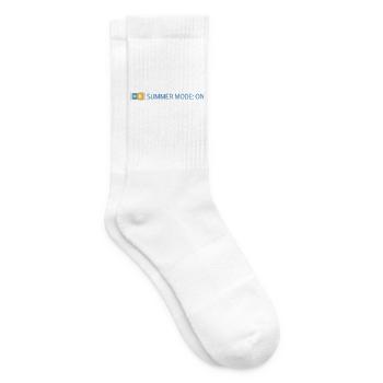 Summer Mode: On - Summer 2026 Gift Idea - Tennis socks - white - Right