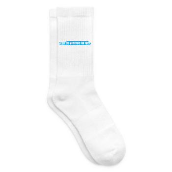 J’ai quitté les montagnes pour ça ? Randonnée Alpinisme - Chaussettes de tennis - blanc - Droite