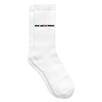 Liebe Herz Valentinstag - Tennissocken - Weiß - Rechts