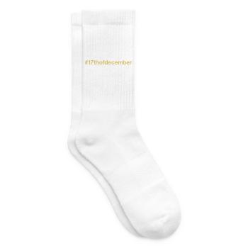 Né le 17 décembre Anniversaire - Chaussettes de tennis - blanc - Droite