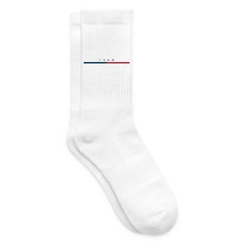 Lyon - Frankreich - France - Balken - Tricolore - Tennissocken - Weiß - Rechts