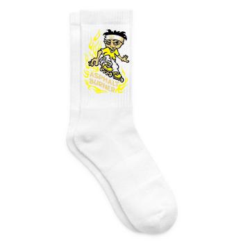 Asphalt-Brenner - Tennissocken - Weiß - Rechts