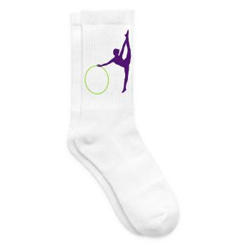 Gymnastique rythmique - Chaussettes de tennis - blanc - Droite