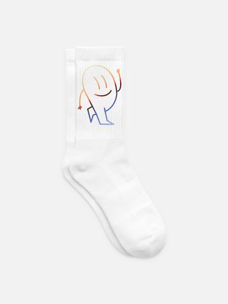 Lustige Bilder Retro Vintage - Tennissocken - Weiß