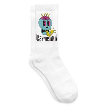 Use your brain - Tennis socks - white - Right