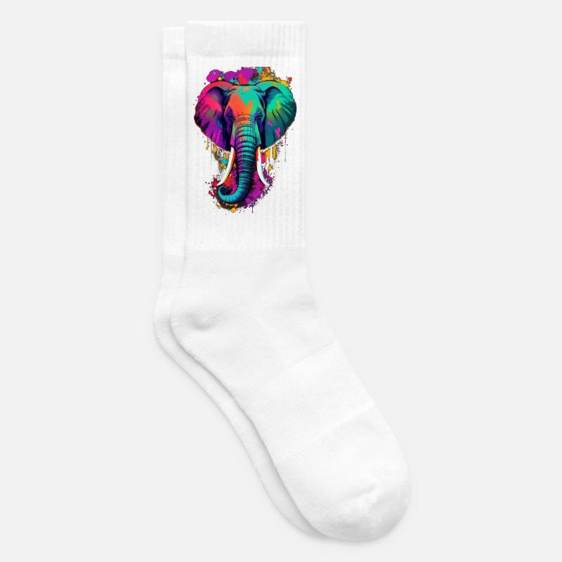 Elefant - Tennissocken - Weiß