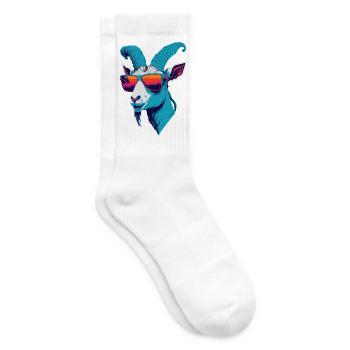 Rébellion des chèvres - Chaussettes de tennis - blanc - Droite