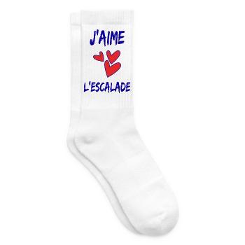 ESCALADE. CLIMB. CLIMBING. ESCALADE. VAN. GRIMPE. - Chaussettes de tennis - blanc - Droite
