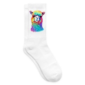 Alpaka - Tennissocken - Weiß - Rechts