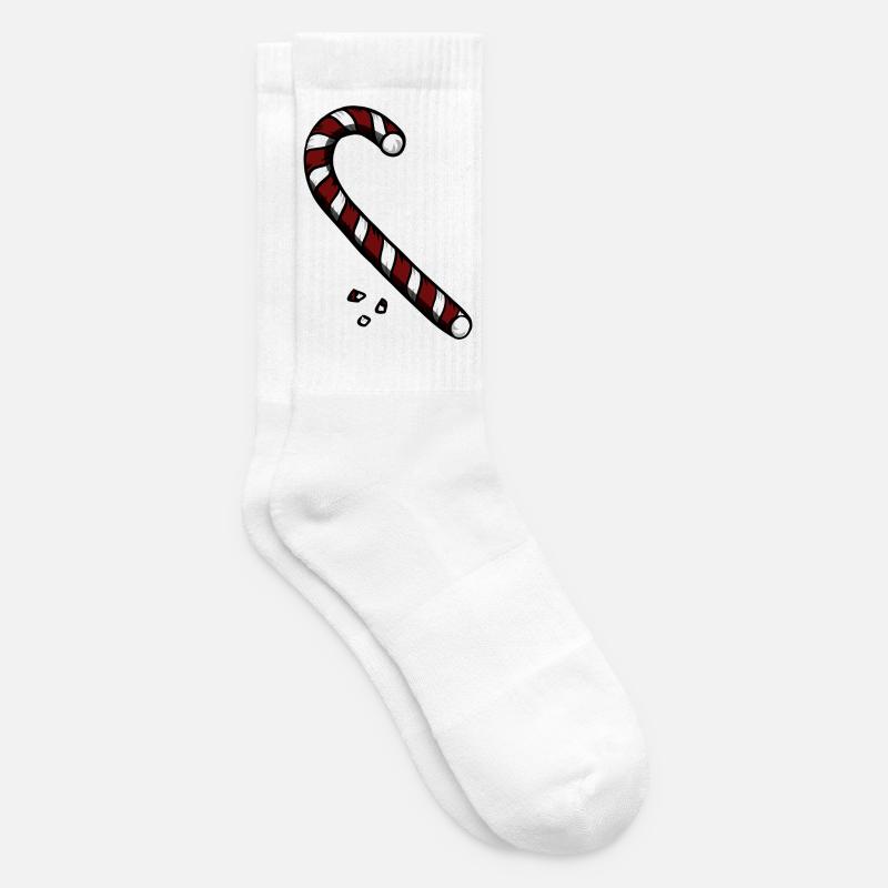 Candy Cane - Tennissocken - Weiß