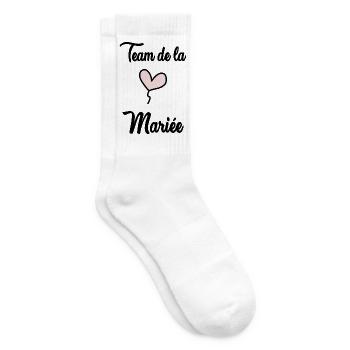 HOCHZEIT. HERZ. PAAR. ICH HABE GERADE GEHEIRATET. Junggesellinnenabschied. HEILIGER V - Tennissocken - Weiß - Rechts