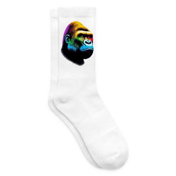 Gorille - Chaussettes de tennis - blanc - Droite