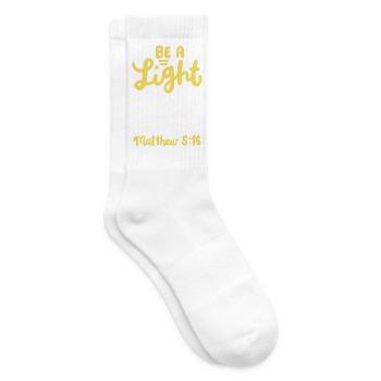 Christlich Bibelvers Motivation - Tennissocken - Weiß - Rechts