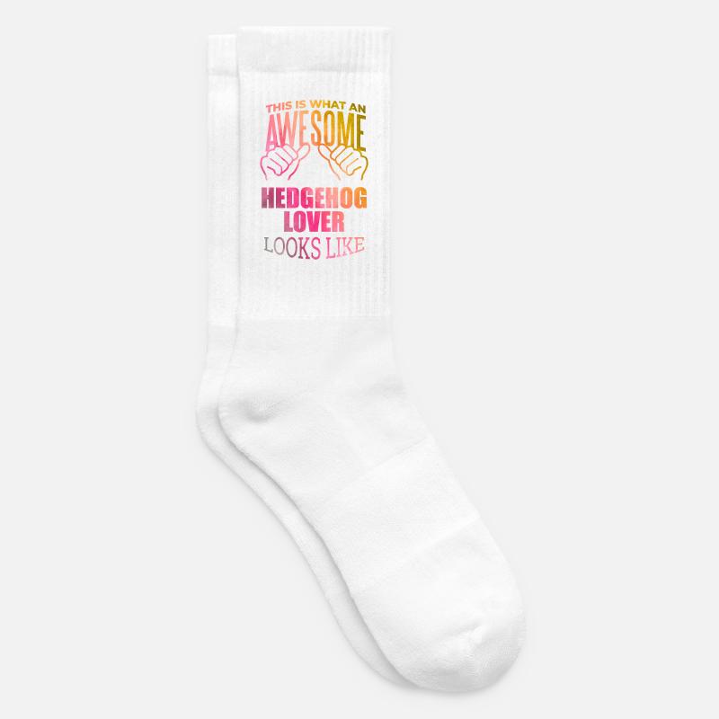 Hedgehog - Tennis socks - white